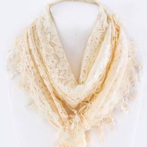 Scarf Antique Fringe Lace